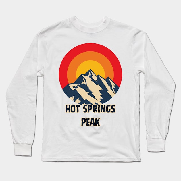 Hot Springs Peak Long Sleeve T-Shirt by Canada Cities